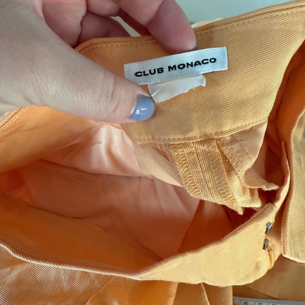 Club Monaco Wide Leg Linen Pants - Picture 3 of 8